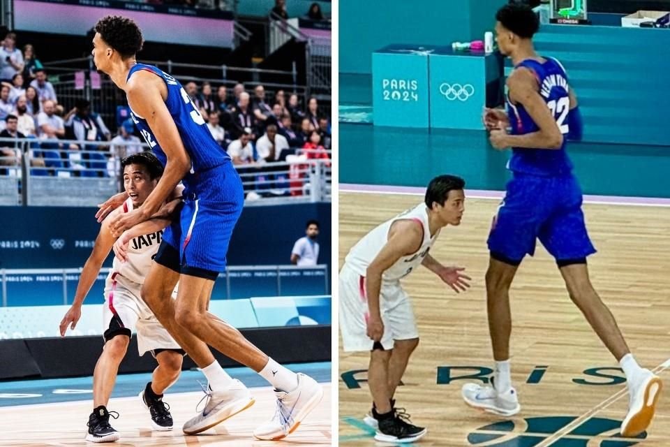 Los 'pequeños' japoneses casi sorprenden al 'gigante' francés Victor Wembanyama en el torneo de basquetbol de París 2024.