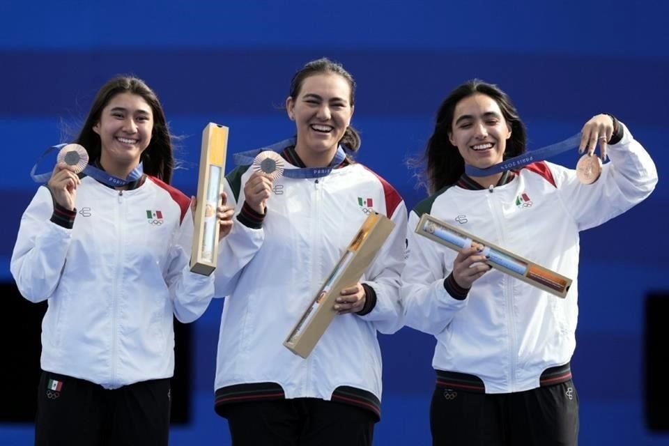 El tiro con arco femenil abrió el medallero para México en París 2024.