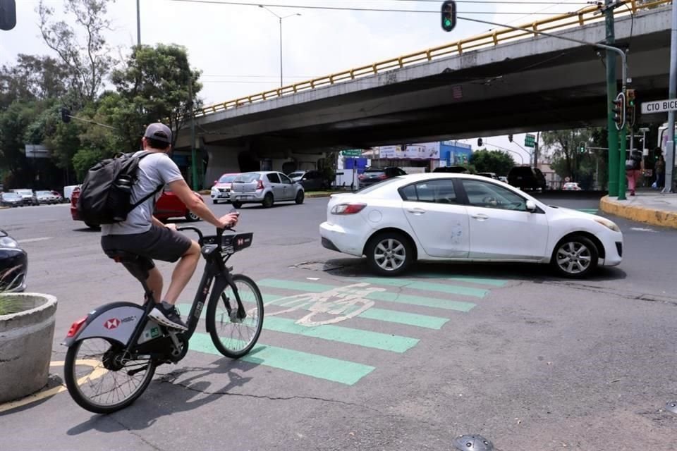 Activistas destacaron que es el ciclocarril de División del Norte es una de las vialidades principales, ya que lleva al sur.