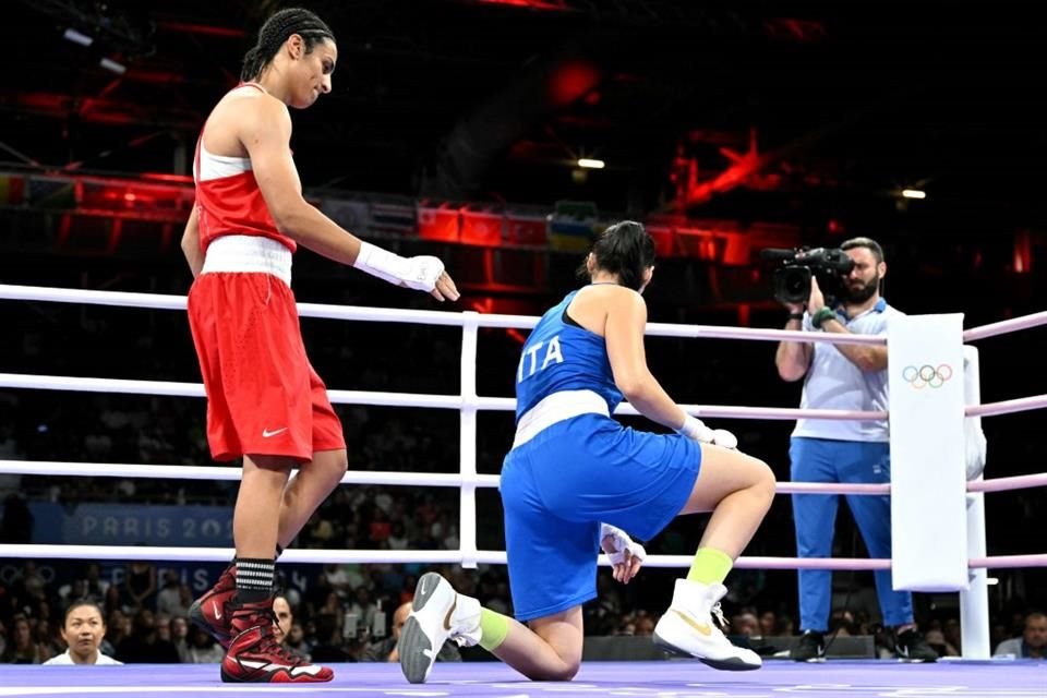 La boxeadora argelina Imane Khelif, quien levantó controversia en 2023 por fallar en prueba de género, consiguió polémico triunfo en París.