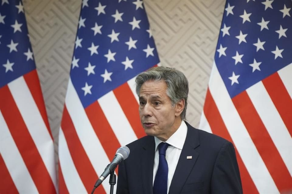 El Secretario de Estado de Estados Unidos, Antony Blinken, durante una conferencia de prensa el 1 de agosto.