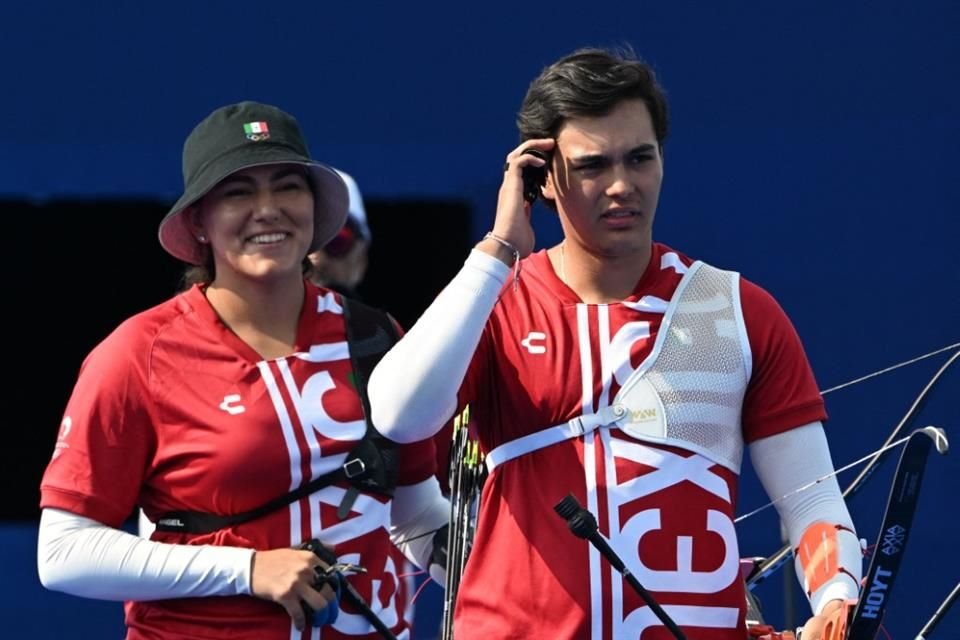 Alejandra Valencia y Matías Grande durante su competencia.