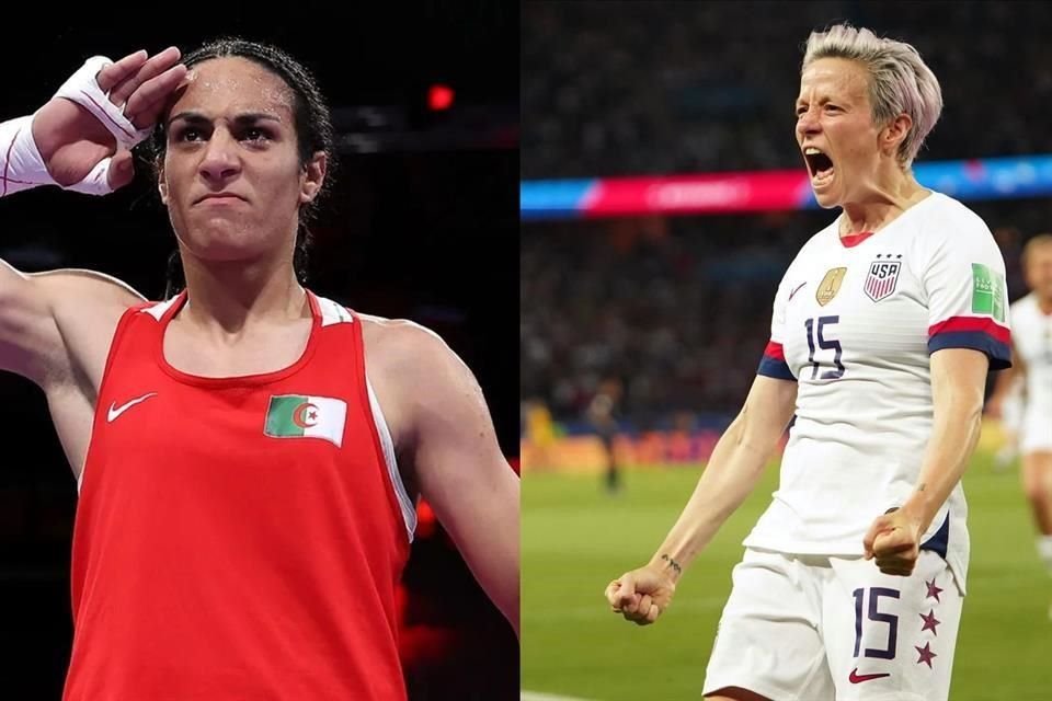 La boxeadora Imane Khelif recibió el apoyo de la exfutbolista Megan Rapinoe por los ataques sufridos en redes debido a su polémica de género en París 2024.