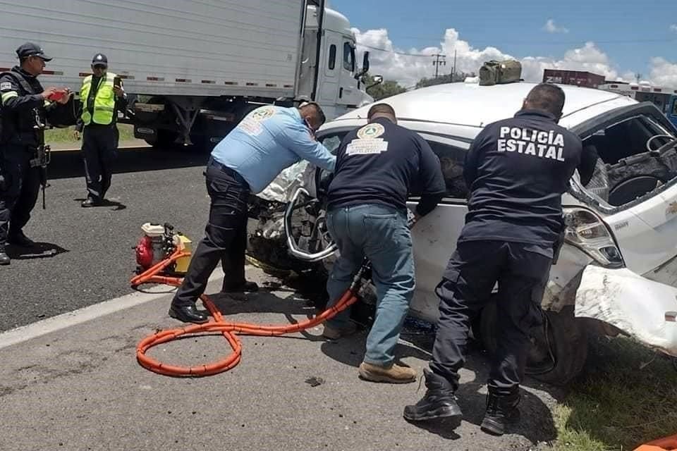 Los uniformados cerraron un carril a la circulación, por lo que el tránsito se vio afectado en ese tramo.