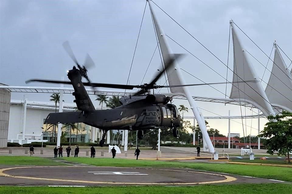 Un helicóptero fue usado para su traslado.