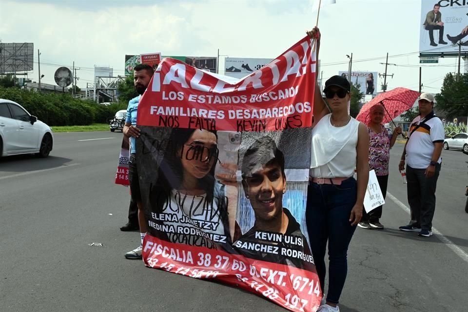 Por quinta vez, familiares de Kevin Ulises se manifestaron para exigir su aparición, después de que su prima Janetzi fuera liberada ayer.