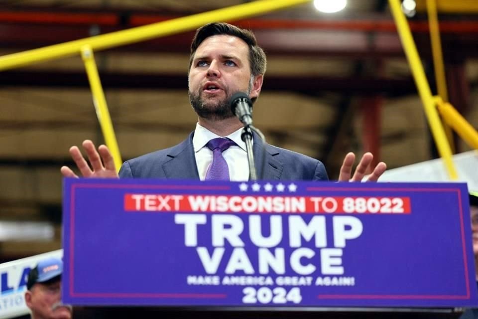 J.D. Vance, candidato republicano a la Vicepresidencia de Estados Unidos y compañero de fórmula de Donald Trump.