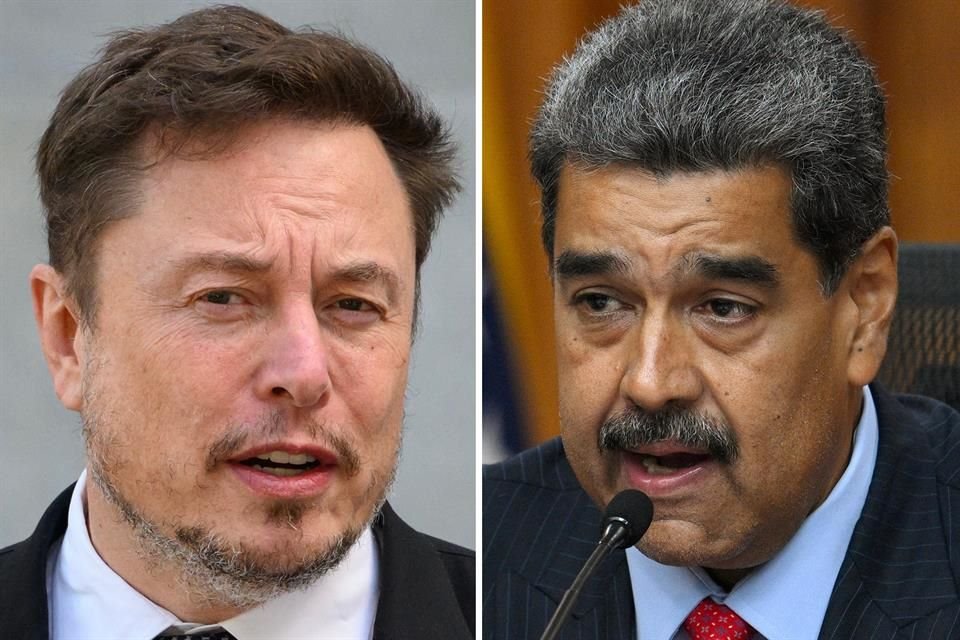 El Presidente Nicolás Maduro y el dueño de X, Elon Musk.