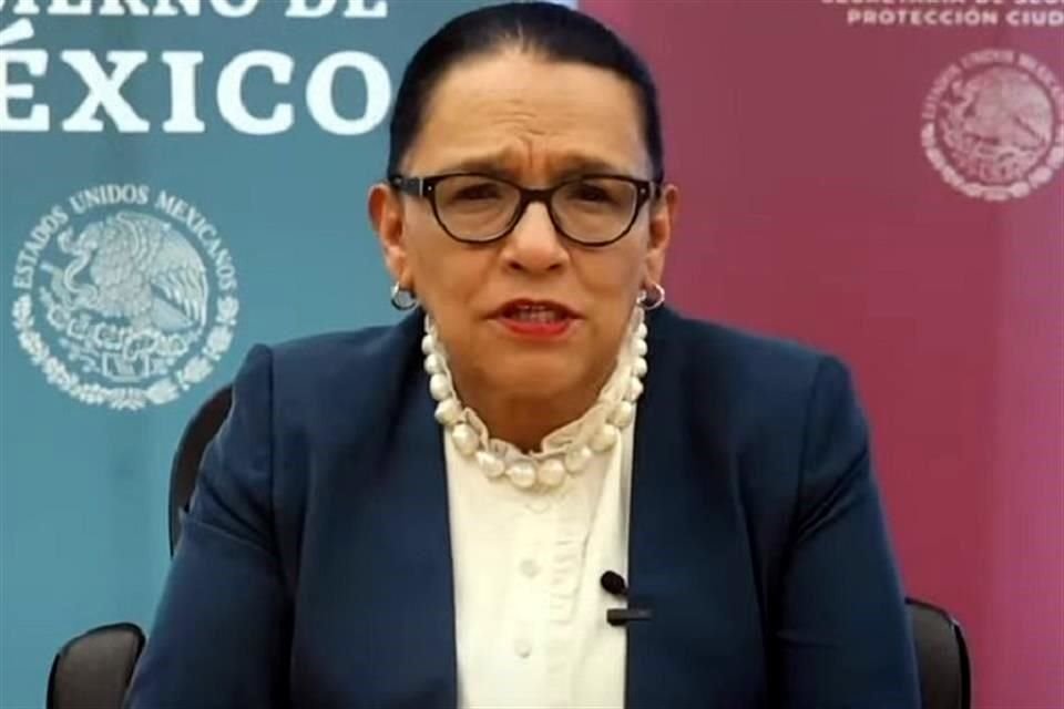 Rosa Icela Rodríguez, Secretaria de Seguridad y Protección Ciudadana.