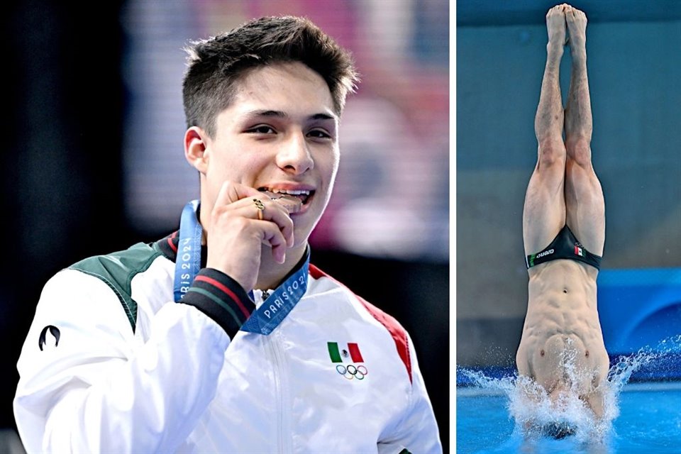 Osmar Olvera, quien ganó Bronce en trampolín 3 metros y sumó su segunda medalla en París, aseguró querer mejorar para pelear por el oro.