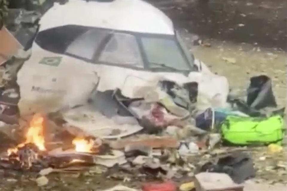 El avión cayó en Sao Paulo.