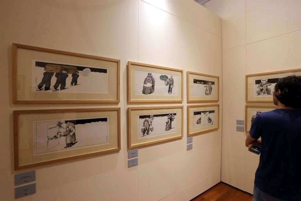 La muestra recorre la trayectoria del caricaturista y también exhibe obra plástica.