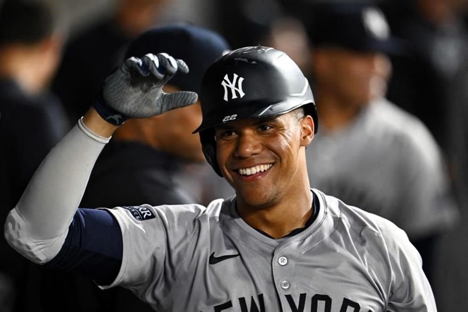 Juan Soto pegó 3 jonrones con los que los Yankees vencieron a los White Sox.