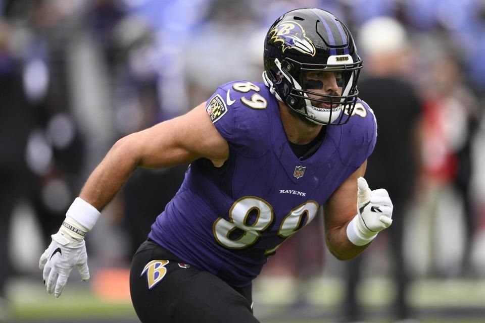 El ala cerrada Mark Andrews, de los Baltimore Ravens, estuvo involucrado en un accidente automovilístico mientras se dirigía a la práctica