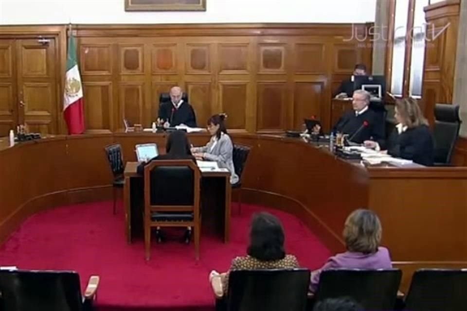 Aspecto de la sesión de este miércoles en la Segunda Sala de la Suprema Corte.