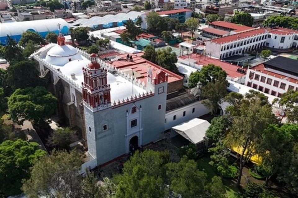 Restauración del Santuario de la Asunción de María, ubicado, en la Alcaldía Milpa Alta, concluyó.