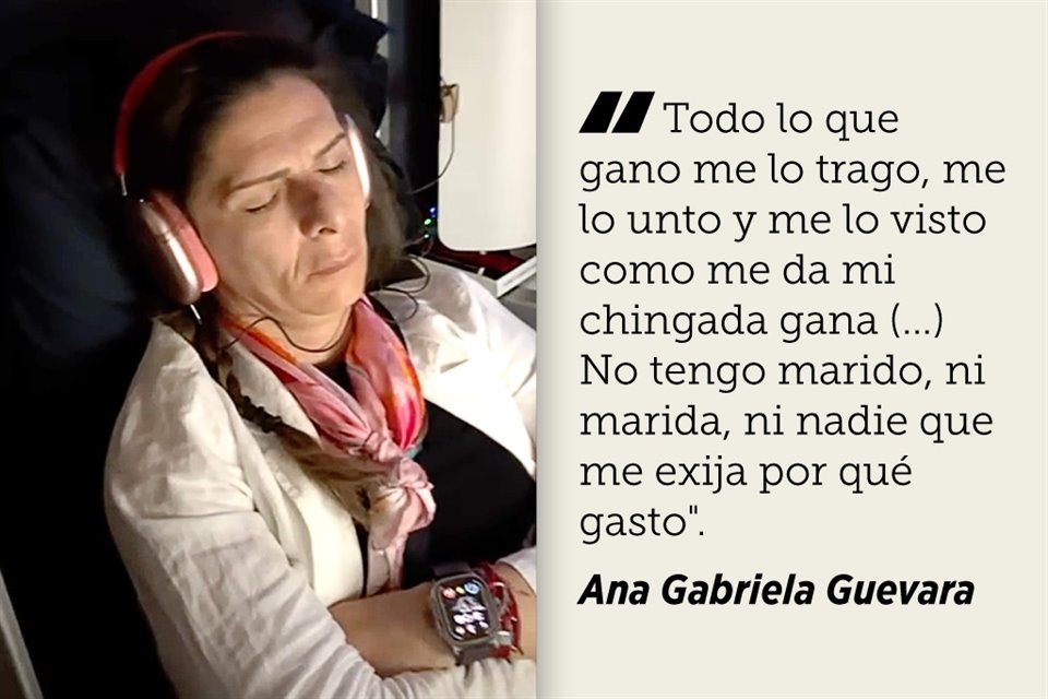  Ana Guevara, titular de Conade, aseguró que su vuelo VIP de París a México lo pagó de su bolsa y afirmó que su dinero lo gasta como quiera. 