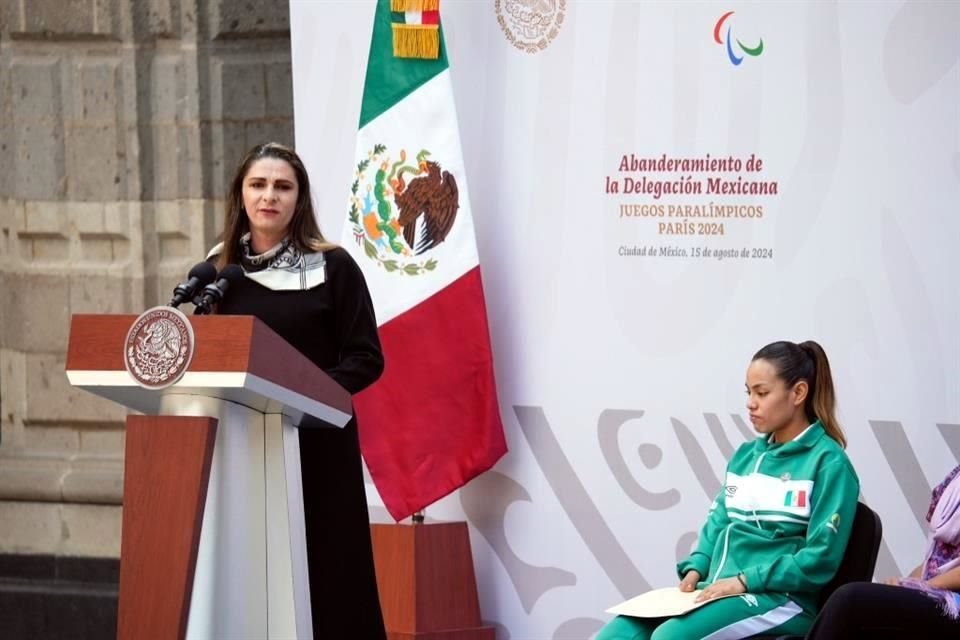 Ana Guevara le deseó lo mejor en París 2024 a los deportistas.