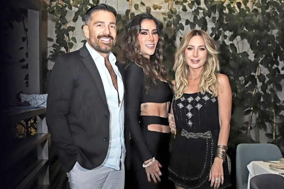 Federico Díaz, Marimar Turati y Geraldine Bazán