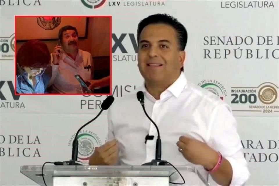 Damián Zepeda, senador del PAN, dijo que intento de captura de Javier Corral exhibe un viejo asunto político con la Gobernadora Maru Campos.