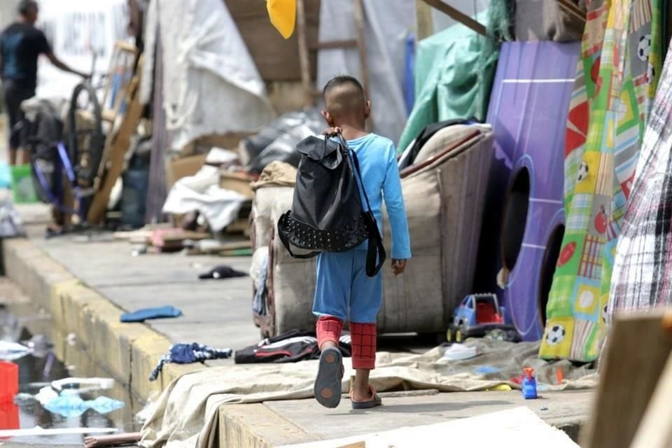 Señalan que en el campamento viven alrededor de 50 familias.