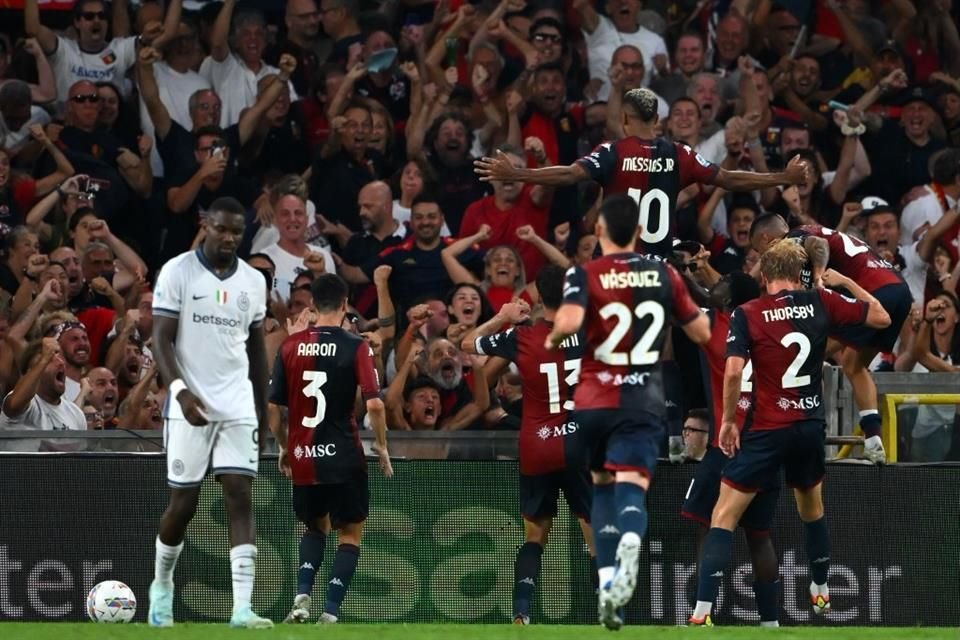 El Genoa rescató un empate ante el Inter de Milán.