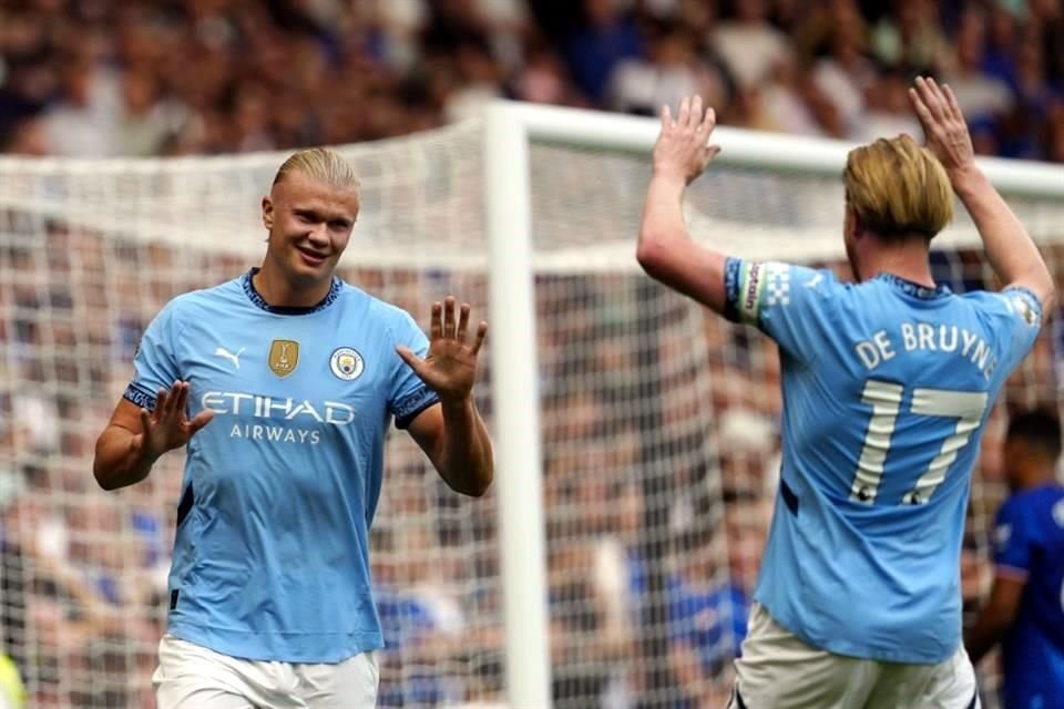 Erling Haaland llegó a 91 goles con el Manchester City en su centésimo partido con el equipo.