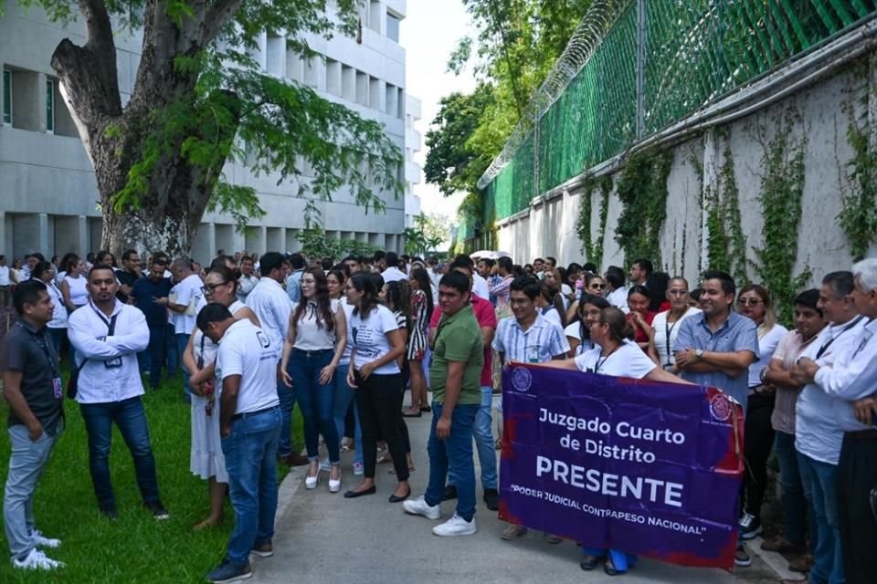 En Acapulco, personal del PJ realizó un posicionamiento al interior del recinto de la Federación XXI de Guerrero.