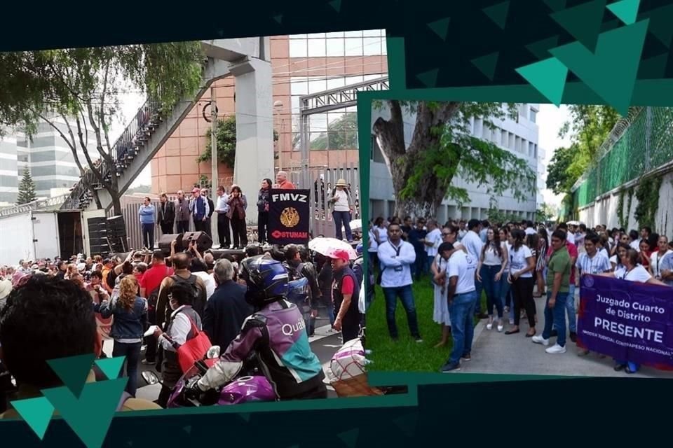 Trabajadores del Poder Judicial suman casi un mes de paro laboral en protesta por la reforma judicial recién aprobada en el Congreso de la Unión.