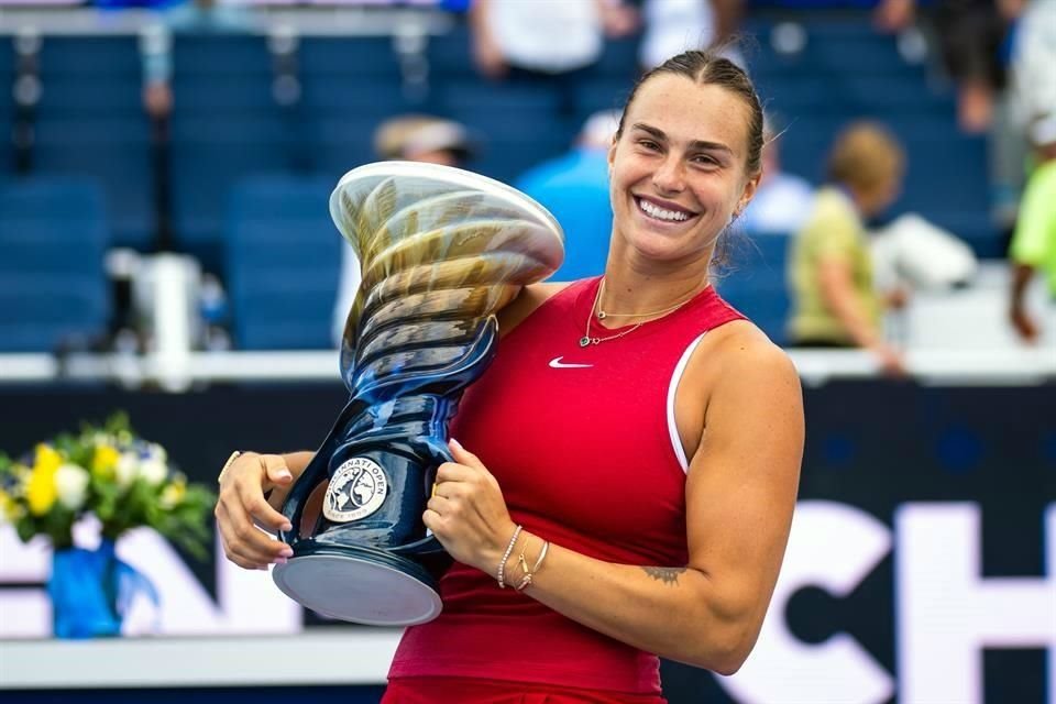 Aryna Sabalenka no ganaba un título en el 2024 desde que conquistó el Abierto de Australia.