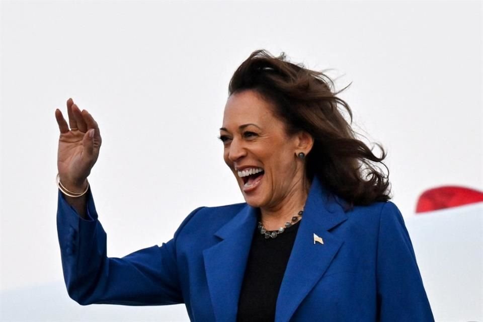 La Vicepresidenta Kamala Harris a su llegada a Chicago el 18 de agosto del 2024.