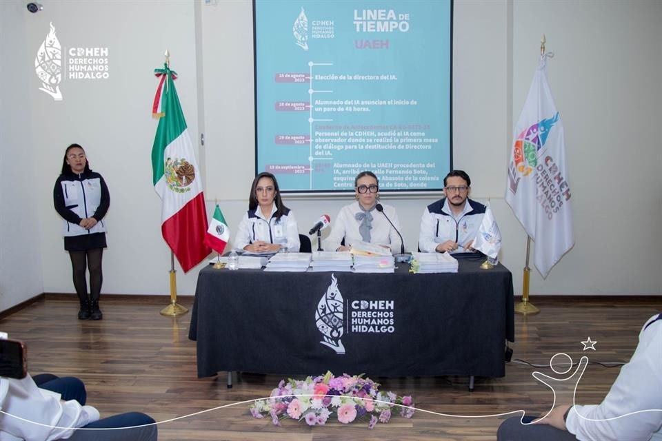 La titular de la CDHEH exhortó al Rector de la UAEH a disculparse por las agresiones suscitadas a estudiantes de la institución educativa.