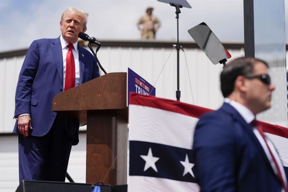 El ex Presidente Donald Trump durante un evento de campaña en Carolina del Norte, el 21 de agosto del 2024.