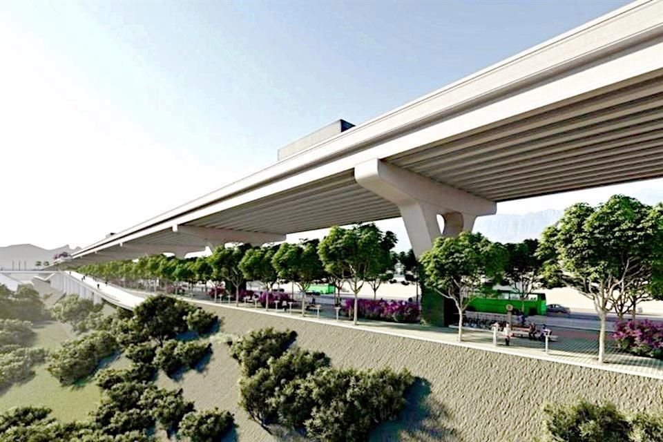 La obra contempla un viaducto de 16.4 kilómetros e iniciaría al poniente del Bulevar Rogelio Cantú y hasta pasar la Avenida Azteca, evitando el lecho del Río Santa Catarina.