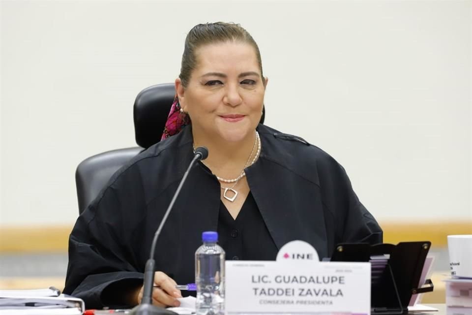 Guadalupe Taddei, consejera presidenta del INE.