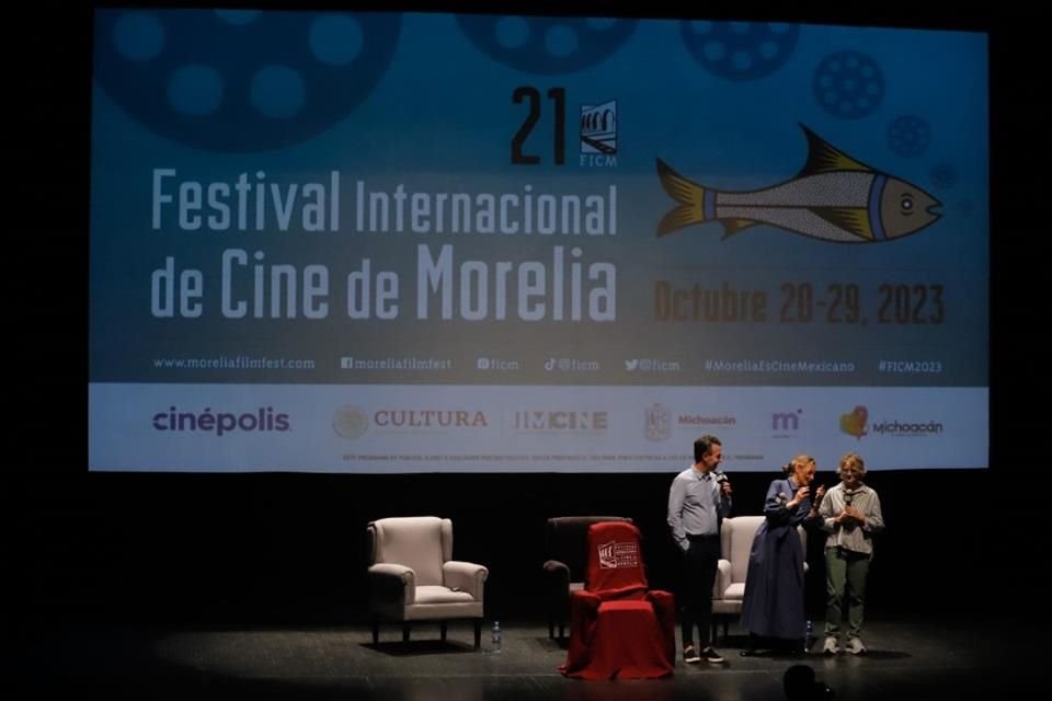 Jodie Foster develó butaca y ofreció un Master Class durante la 21 edición del Festival Internacional de Cine de Morelia.