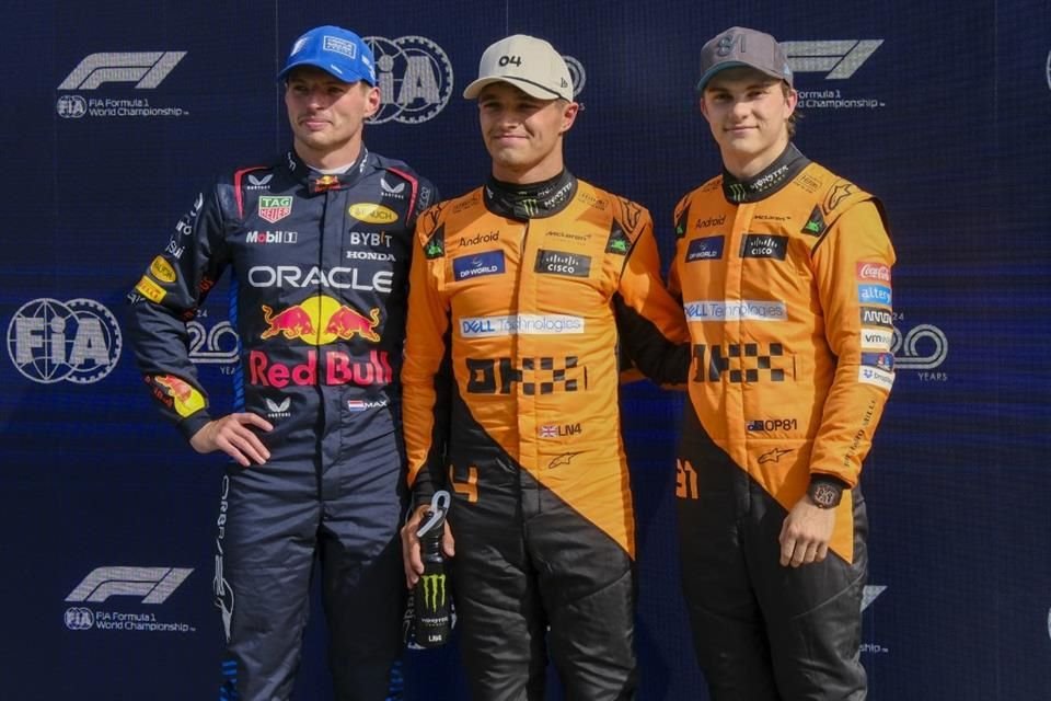 Lando Norris le arrebató la pole position a Max Verstappen en la última vuelta de la Q3.