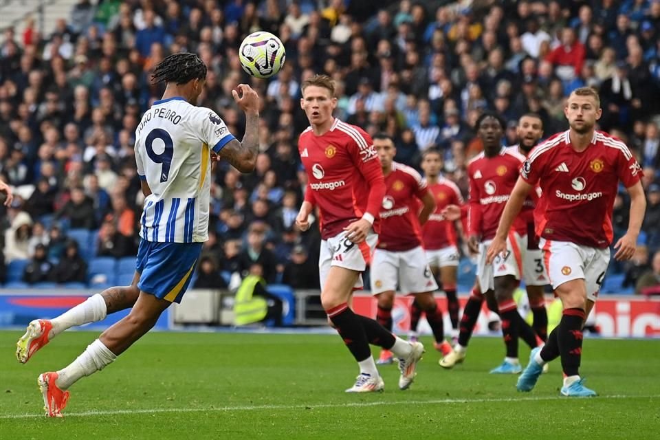 Joao Pedro marcó el gol del triunfo para el Brighton.