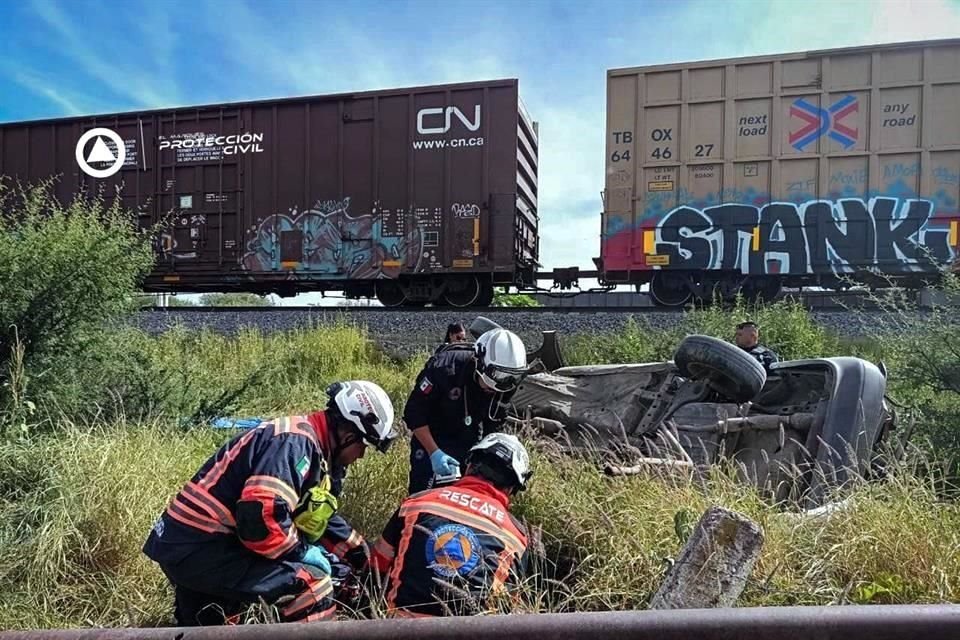 El accidente dejó tres heridos de gravedad.