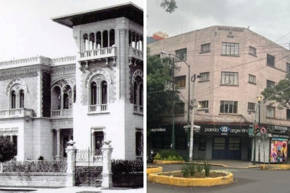 Una casona se ubicaba en Álvaro Obregón y Orizaba; en 1948 fue construido un edificio en el punto.