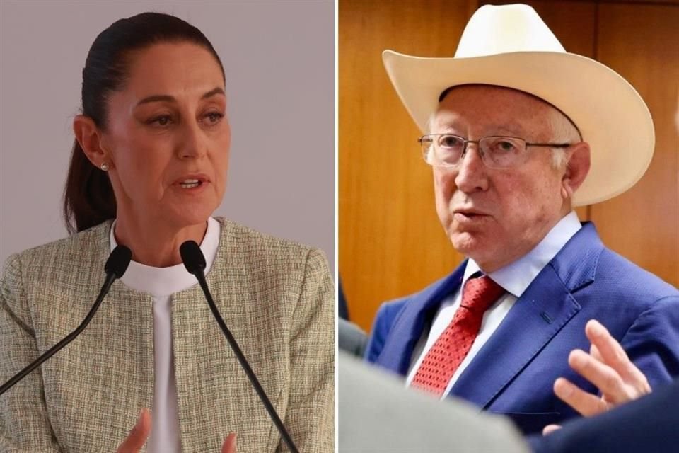 Claudia Sheinbaum y Ken Salazar.