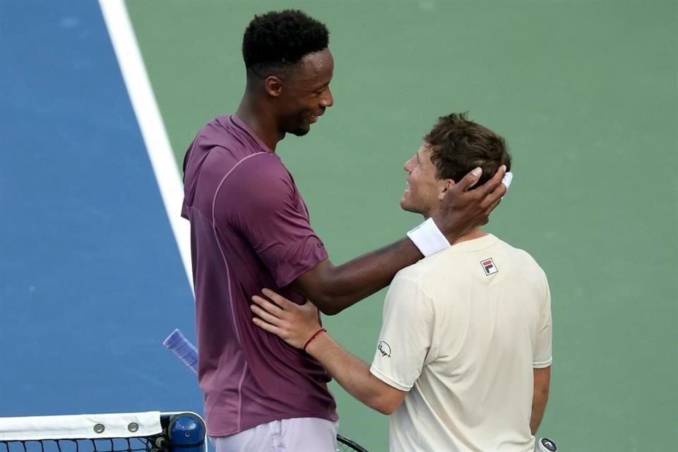 Gael Monfils así se despidió de Diego Schwartzman, quién se retirará en 2025 tras el Abierto de Buenos Aires.