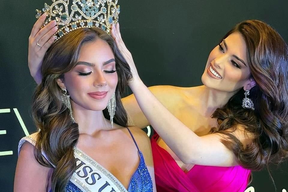 Ana (izq.) quedó como primera finalista detrás de Andrea (der.) en el certamen de belleza de su país, este año.