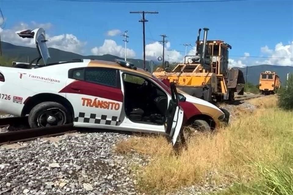 El incidente vial se registró a la altura del cruce de vía en carretera Victoria-Mante, en el sur de Ciudad Victoria.