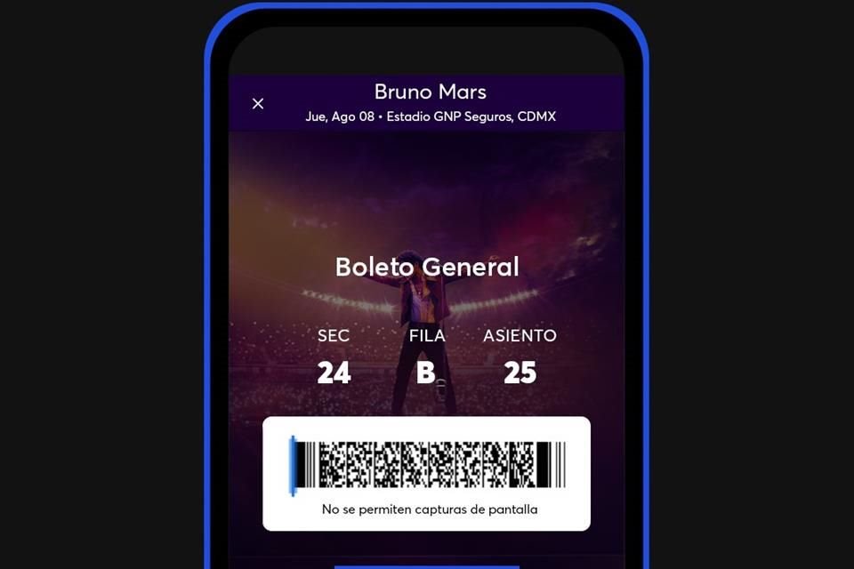 Ahora con solo presentar tu boleto podrás entrar a los mejores conciertos.