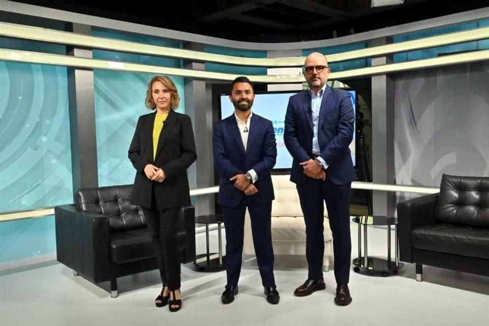 Luisa Suárez, CEO de Vitalmex; Alfredo Román, Director de Unidades de Oncología y Neurología de Merck México, y Roberto Bonilla, Director Corporativo de Hospitales San Ángel Inn.