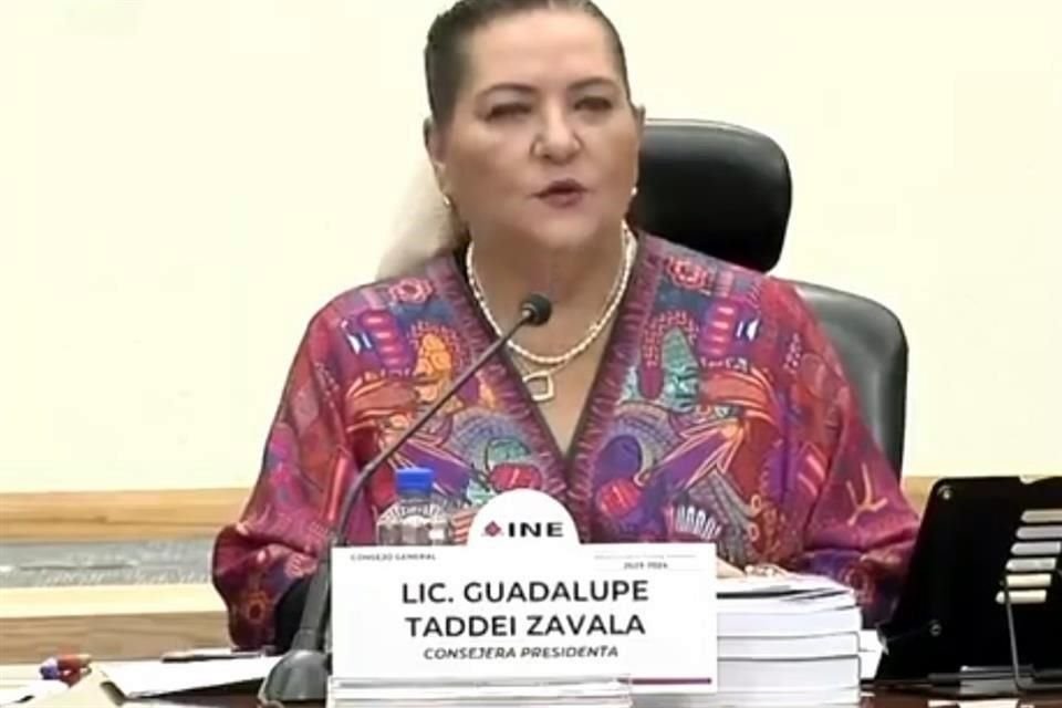 Guadalupe Taddei, presidenta del INE.