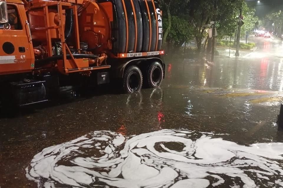 La estación pluviométrica ubicada en la Presa Mixcoac rozó los 60 milímetros, que corresponden a una lluvia intensa.