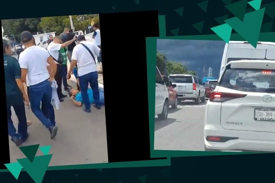 Los taxistas consideran ilegal que Uber preste sus servicios en el Aeropuerto de Cancún.