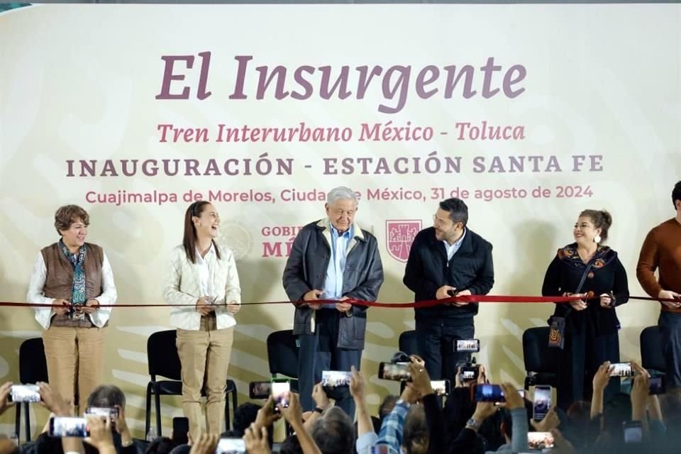 En la inauguración estuvieron también la Presidenta electa, Claudia Sheinbaum, y la Gobernadora del Estado de México, Delfina Gómez.